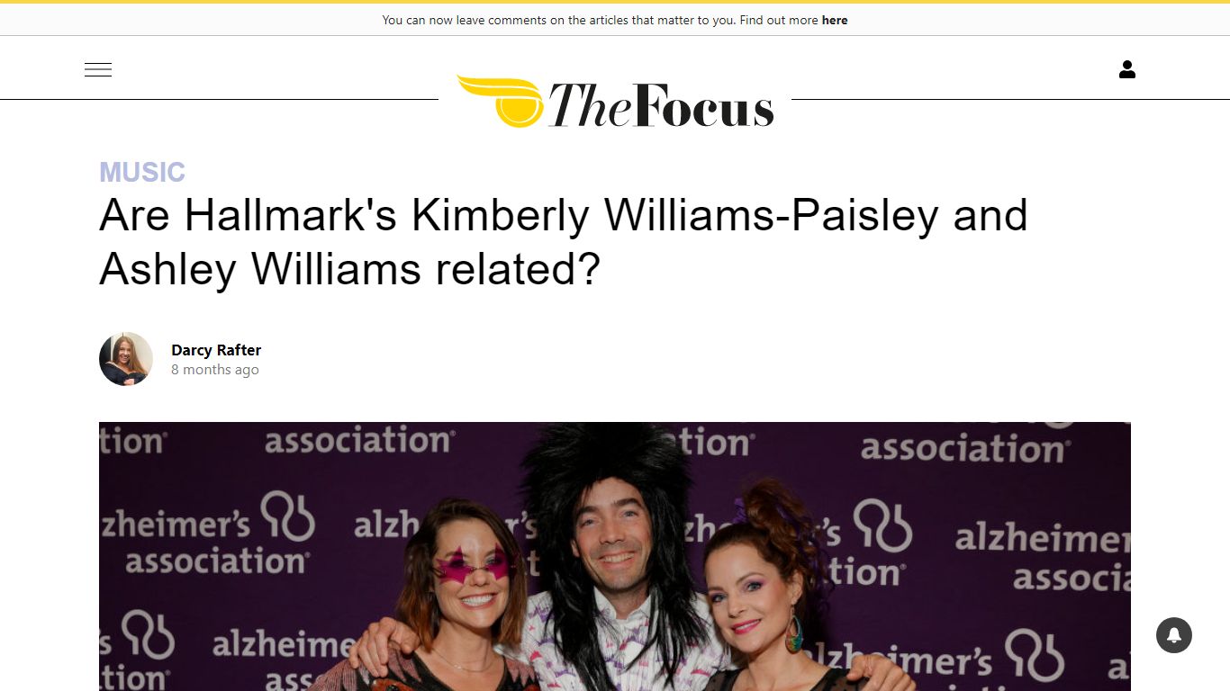 Are Hallmark's Kimberly Williams-Paisley and Ashley Williams related?