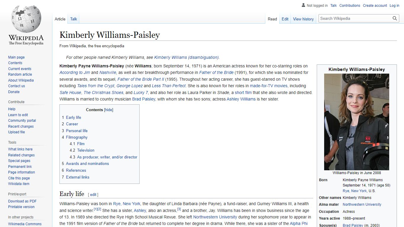 Kimberly Williams-Paisley - Wikipedia